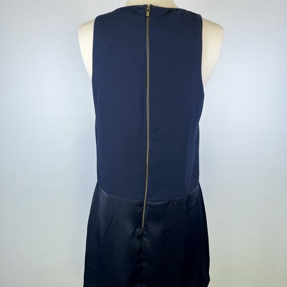 Banana Republic Navy Blue Crepe Keyhole Swing Mini Dress Size 4 NWT Office Party - Picture 6 of 8